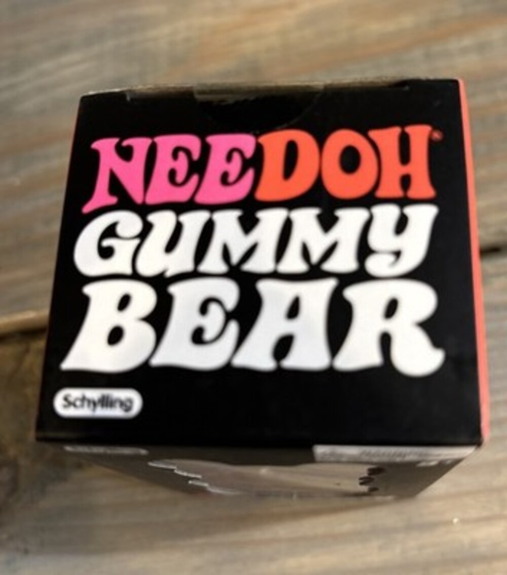 Needoh Gummy Bear Sensory Fidget Toy Jelly-Like Filling  3.5" Tall Purple 💜🧸 - Picture 2 of 5